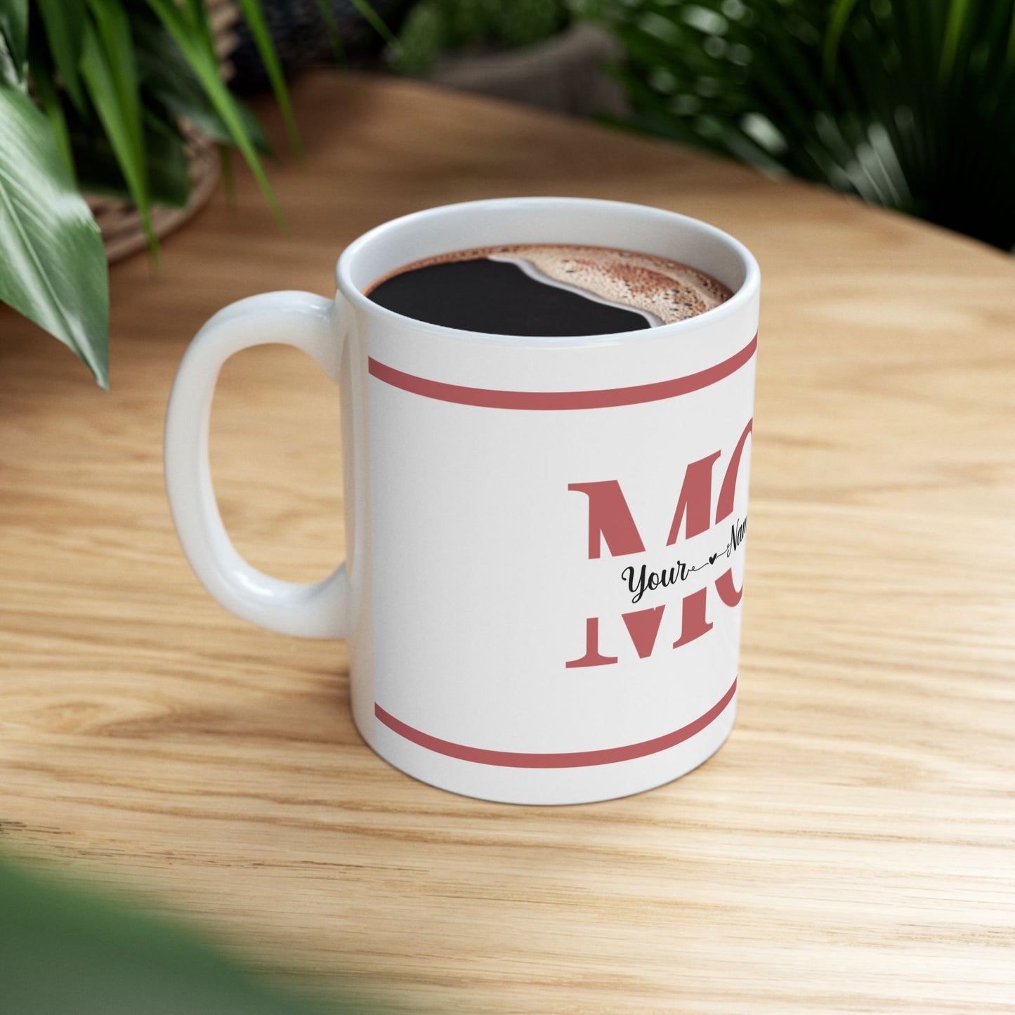 Personalized Mom Mug Pink