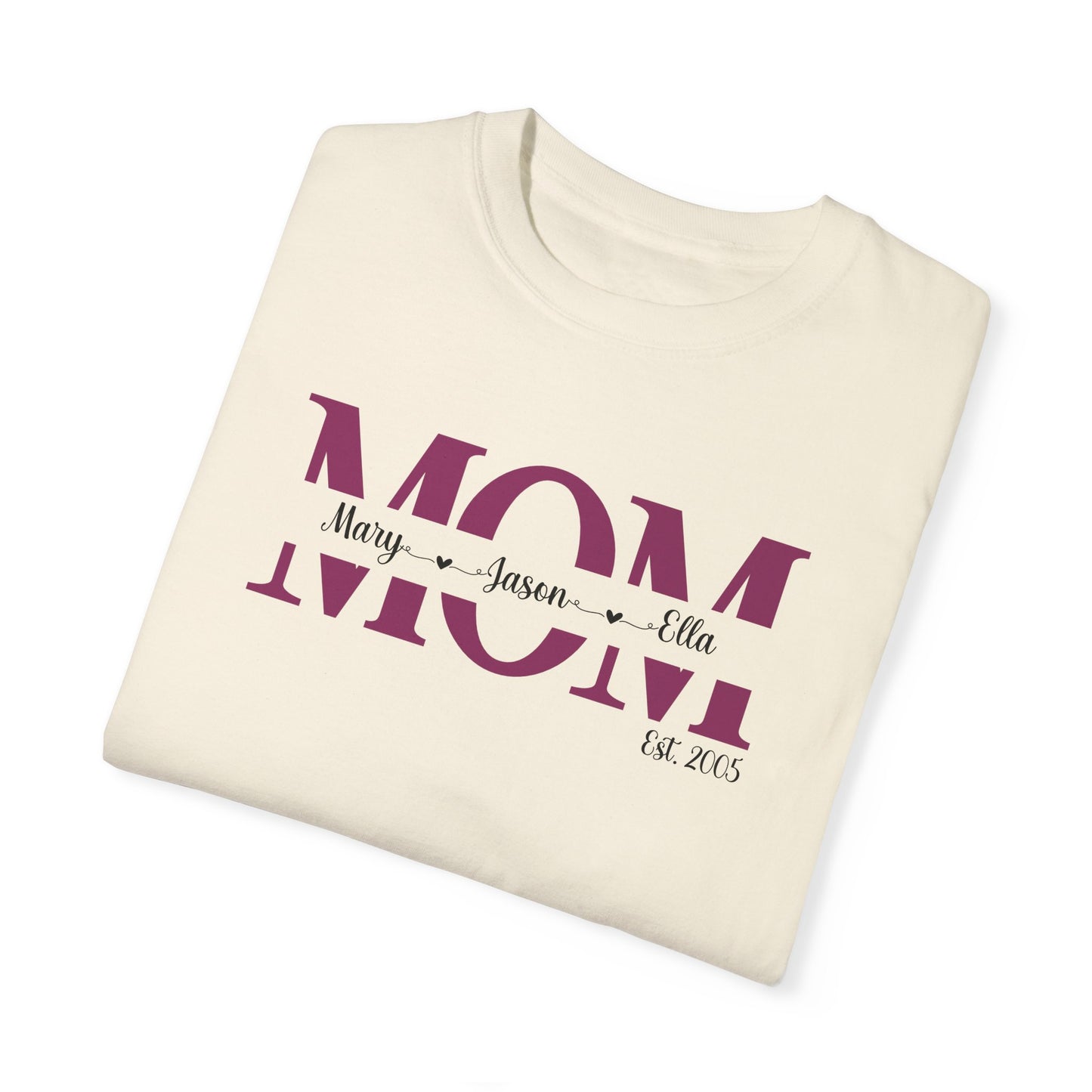 Personalized MOM Tee Purple