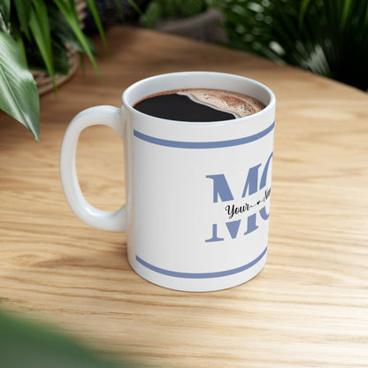 Personalized Mom Mug Blue