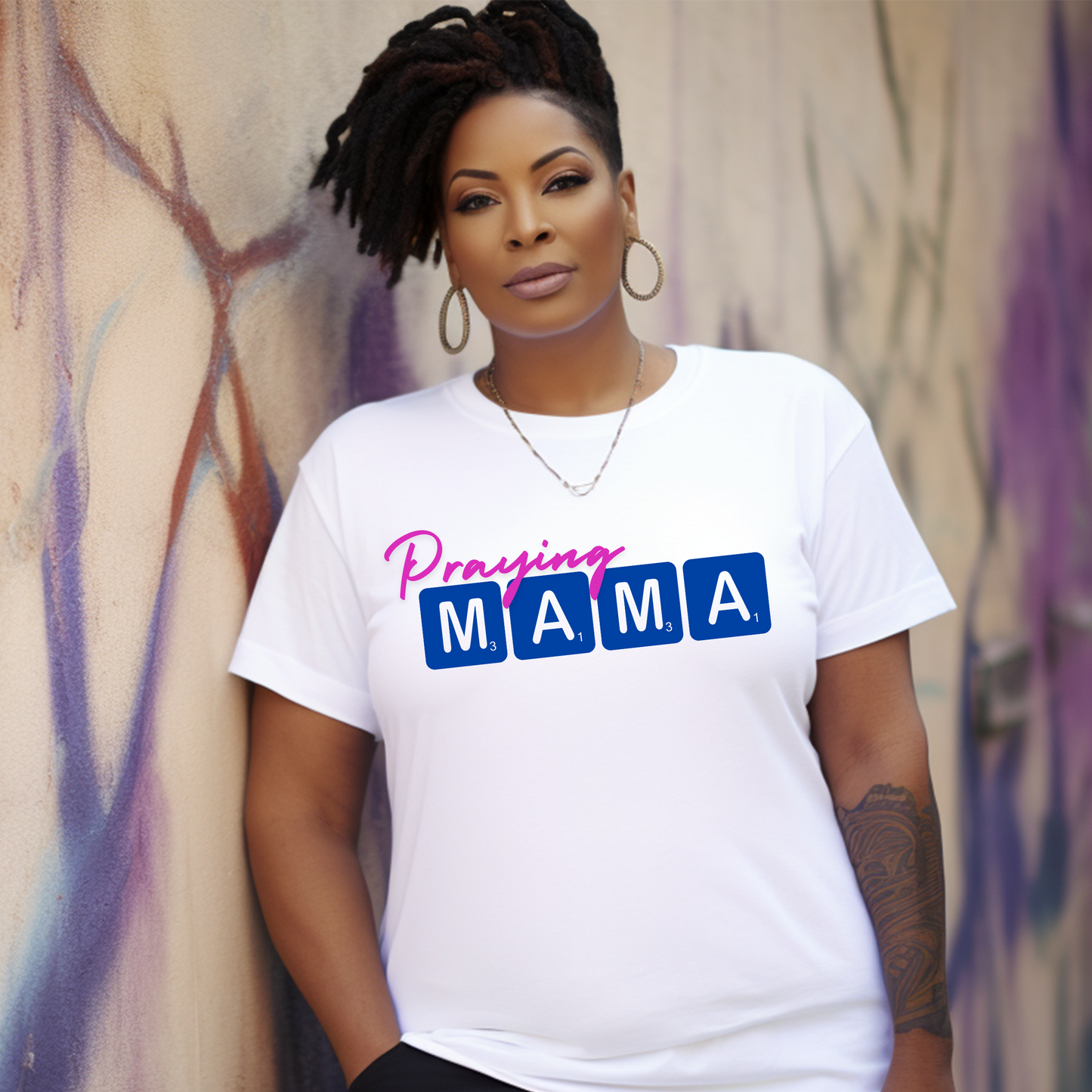 Praying Mama Ladies T-Shirt