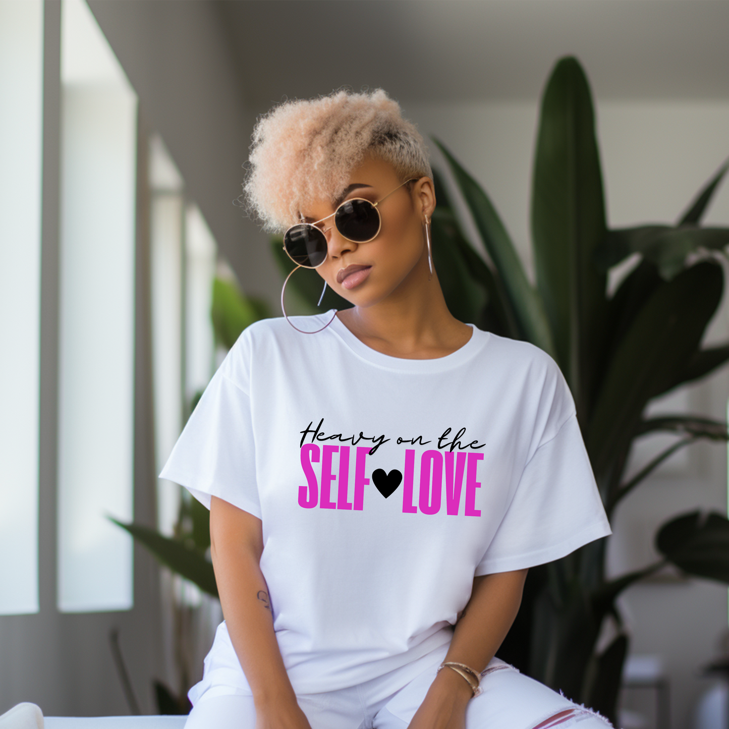 Heavy on the Self-Love Ladies T-Shirt