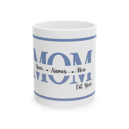 Personalized Mom Mug Blue