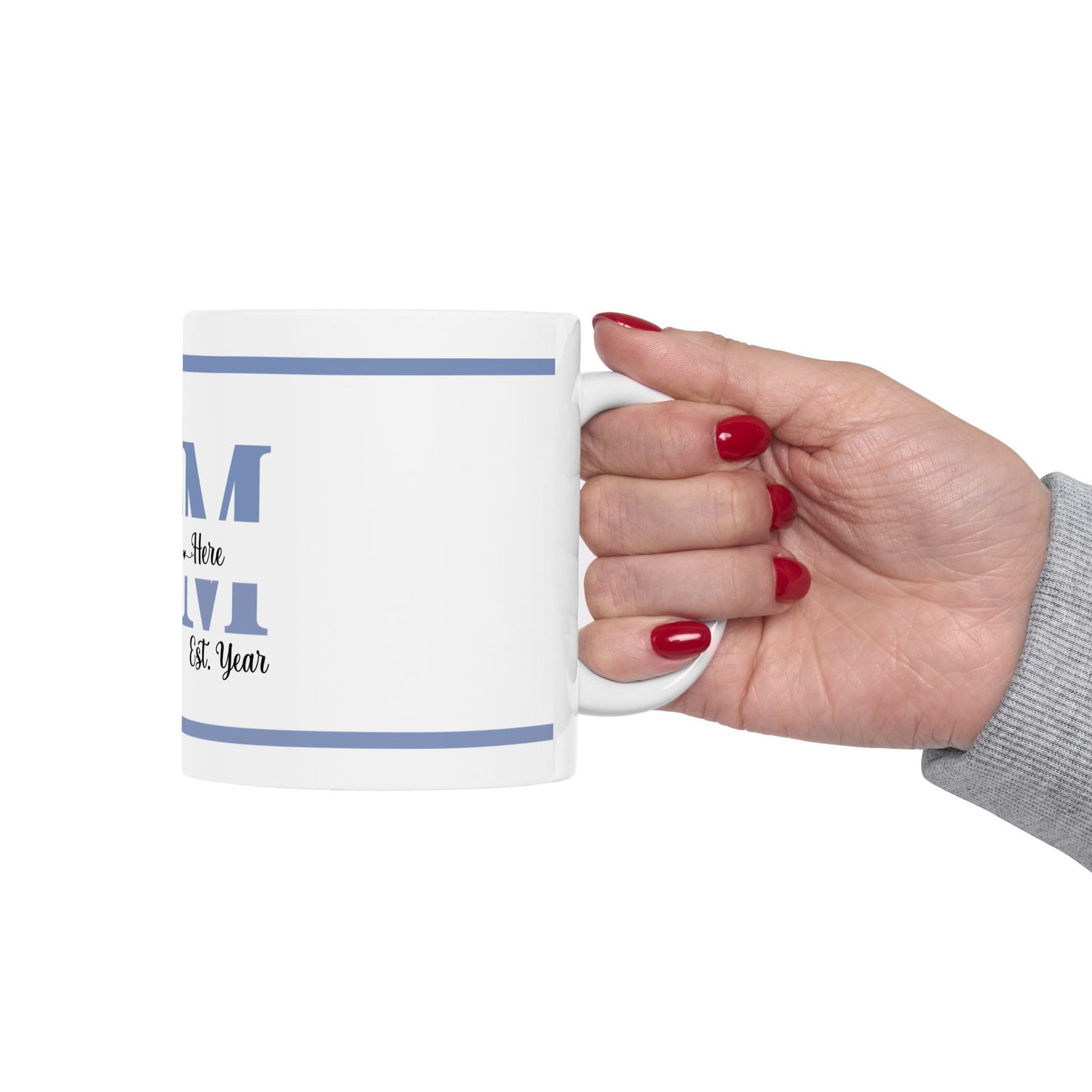 Personalized Mom Mug Blue